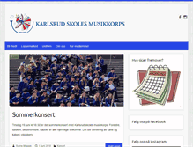 Tablet Screenshot of karlsrudmusikkorps.no